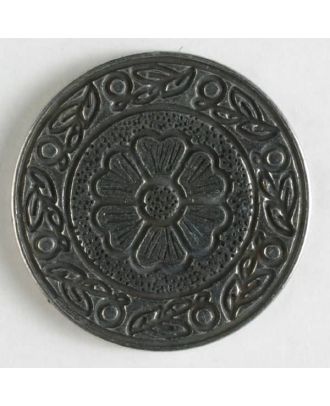 full metal button - Size: 15mm - Color: antique silver - Art.No. 201087