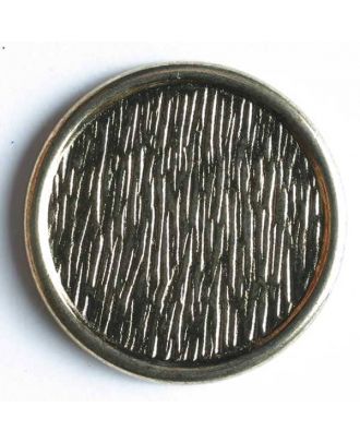 Blazer button, full metal - Size: 18mm - Color: antique gold - Art.No. 240393