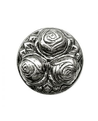 full metal button with shank - Size: 15mm - Color: altsilber - Art.No.: 281249