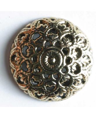 Full metal button - Size: 23mm - Color: antique gold - Art.No. 330106