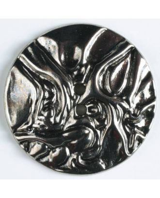 full metal button - Size: 20mm - Color: antique silver - Art.No. 280657