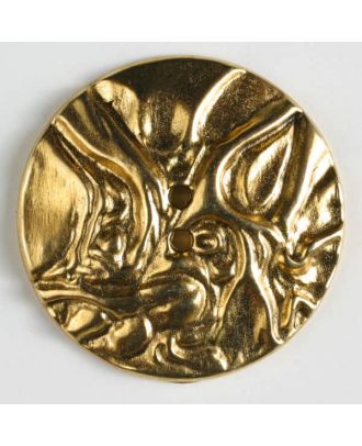 full metal button - Size: 20mm - Color: antique gold - Art.No. 300239