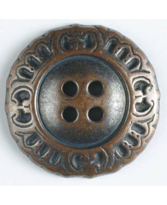 full metal button - Size: 18mm - Color: copper - Art.No. 290197