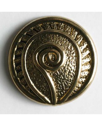 Full metal button - Size: 23mm - Color: antique gold - Art.No. 340255