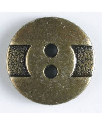 full metal button    - Size: 18mm - Color: antique tin - Art.-Nr.: 290459