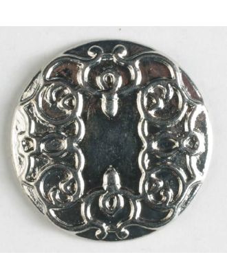 full metal button    - Size: 15mm - Color: antique tin - Art.-Nr.: 241005