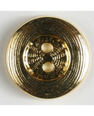 full metal button - Size: 23mm - Color: gold plated - Art.No. 340607