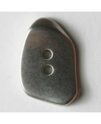 Full metal button - Size: 30mm - Color: dull silver - Art.No. 370224