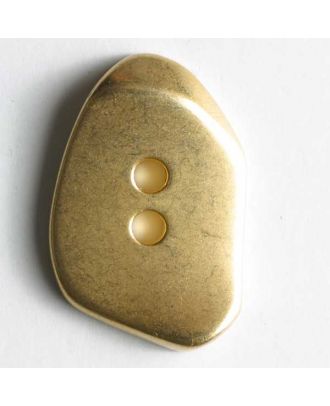 Full metal button - Size: 18mm - Color: dull gold - Art.No. 310461