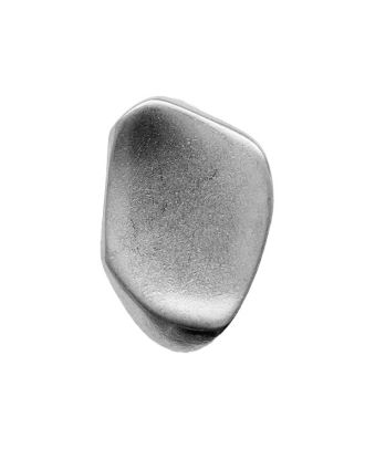full metal button special shape with shank - Size: 30mm - Color: silver - Art.No.: 400329