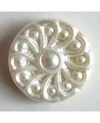 polyamide button - Size: 10mm - Color: white - Art.No. 220350