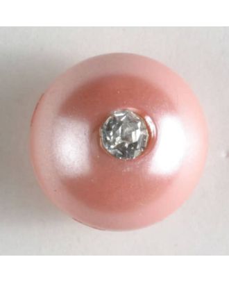 Rhinestone button - Size: 10mm - Color: pink - Art.No. 300199