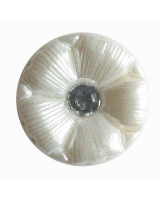 rhinestone button - Size: 11mm - Color: white - Art.No. 330602