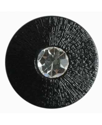 rhinestone button - Size: 18mm - Color: black - Art.No. 370277