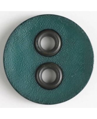 plastic button with metal holes - Size: 32mm - Color: green - Art.No. 400082