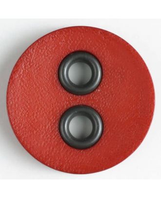 plastic button with metal holes - Size: 23mm - Color: orange - Art.No. 340832