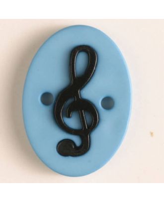 two part button with holes - Size: 25mm - Color: blue - Art.No. 330825