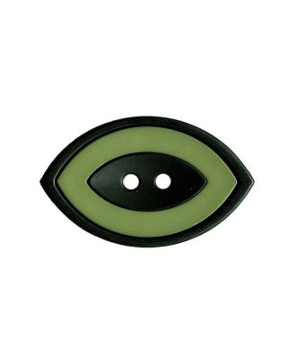 polyamide button oval-shaped two parts with 2 holes - Size: 28mm - Color: green - Art.No.: 383102