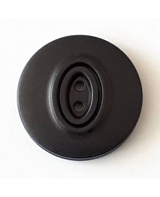 polyamide button with 2 holes - Size: 30mm - Color: black - Art.No. 380366