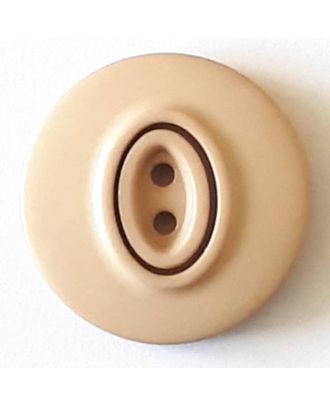 polyamide button with 2 holes - Size: 30mm - Color: beige - Art.No. 388739