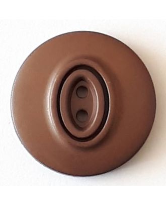 polyamide button with 2 holes - Size: 20mm - Color: brown - Art.No. 338739