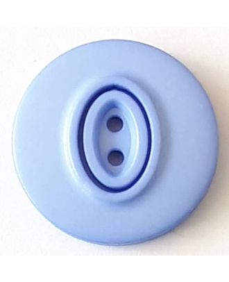 polyamide button with 2 holes - Size: 25mm - Color: blue   - Art.No. 378728