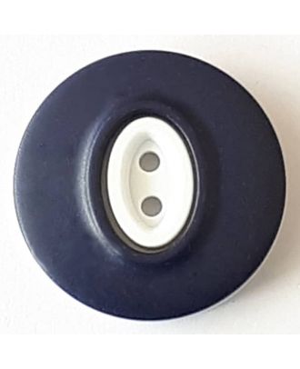 polyamide button with 2 holes - Size: 25mm - Color: navy blue - Art.No. 378736