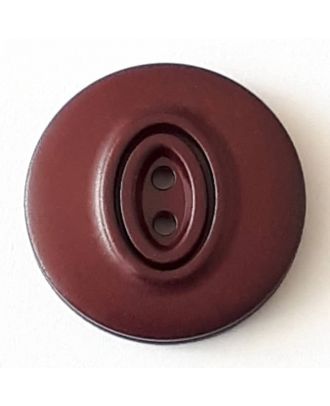 polyamide button with 2 holes - Size: 30mm - Color: red  - Art.No. 388748