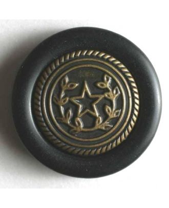 polyamide button - Size: 15mm - Color: black - Art.No. 240702