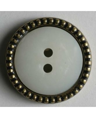 polyamide button - Size: 23mm - Color: white - Art.No. 330215