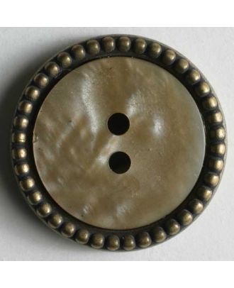 polyamide button - Size: 18mm - Color: beige - Art.No. 280672