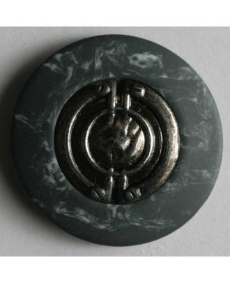 polyamide button - Size: 25mm - Color: grey - Art.No. 340463