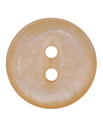 polyester button round shape with shiny surface and 2 holes - Size: 13mm - Color: beige - Art.No.: 247801