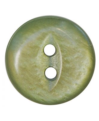 polyester button round shape with shiny surface and 2 holes - Size: 13mm - Color: hellgrün - Art.No.: 247807
