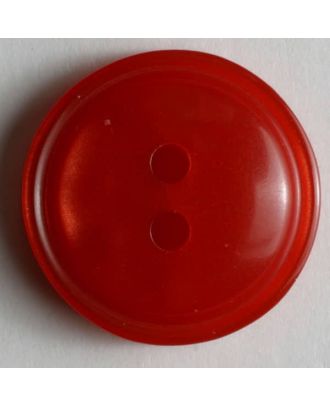 polyester button - Size: 13mm - Color: red - Art.No. 190940