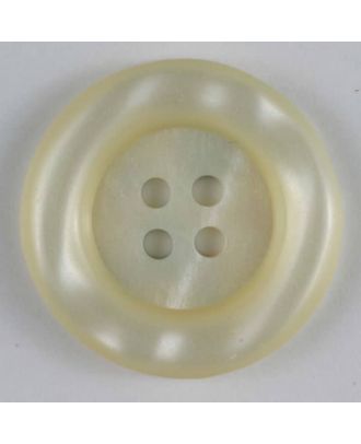 polyester button - Size: 13mm - Color: white - Art.No. 170436