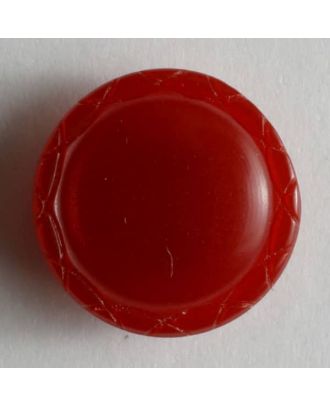 polyester button - Size: 13mm - Color: red - Art.No. 210829