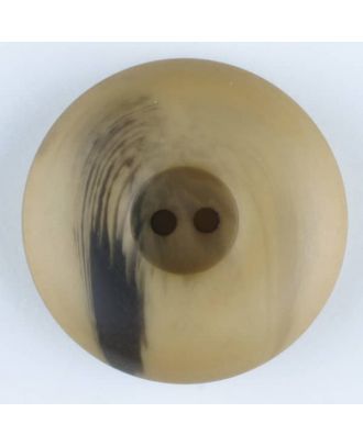 polyester button, round, 2 holes - Size: 30mm - Color: beige - Art.-Nr.: 384713