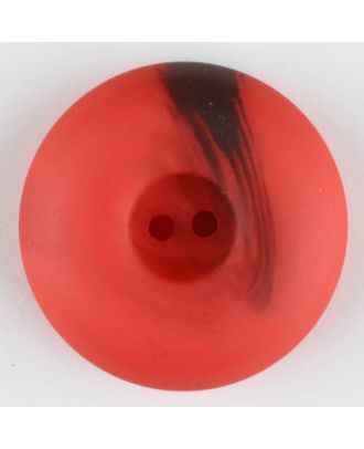 polyester button, round, 2 holes - Size: 30mm - Color: red - Art.-Nr.: 384721