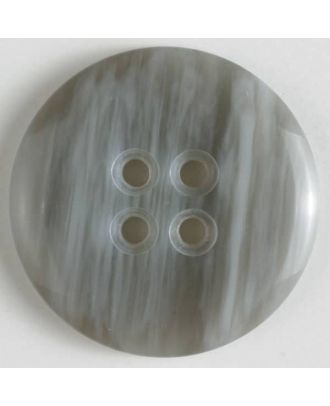 fashion button - Size: 30mm - Color: grey - Art.-Nr.: 340031