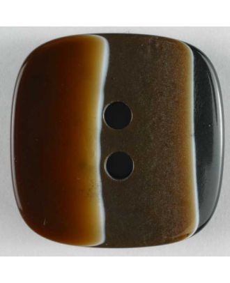 polyester button - Size: 23mm - Color: brown - Art.No. 330165