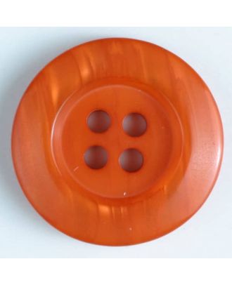 fashion button - Size: 20mm - Color: orange - Art.-Nr.: 330642