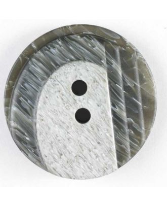 polyester button - Size: 23mm - Color: grey - Art.No. 280589