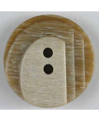 polyester button - Size: 25mm - Color: beige - Art.No. 310212