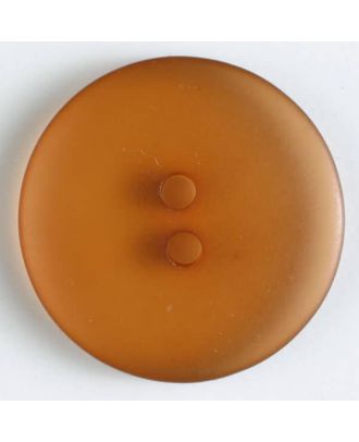 transparent polyester button - Size: 23mm - Color: brown - Art.No. 330836