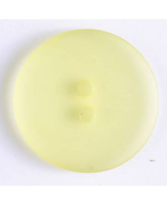 transparent polyester button - Size: 23mm - Color: yellow - Art.No. 330843