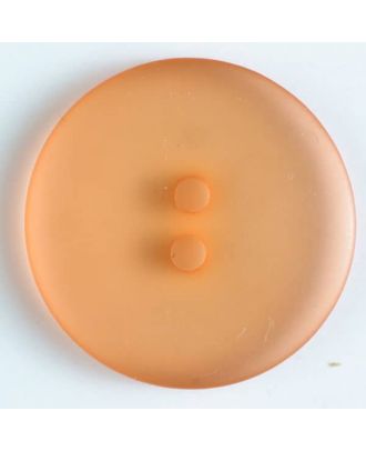 transparent polyester button - Size: 23mm - Color: orange - Art.No. 330844
