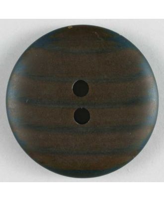 polyester button - Size: 14mm - Color: brown - Art.No. 201146