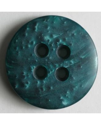 polyester button - Size: 15mm - Color: green - Art.No. 201153