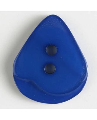 polyester button with holes - Size: 20mm - Color: blue - Art.No. 330849